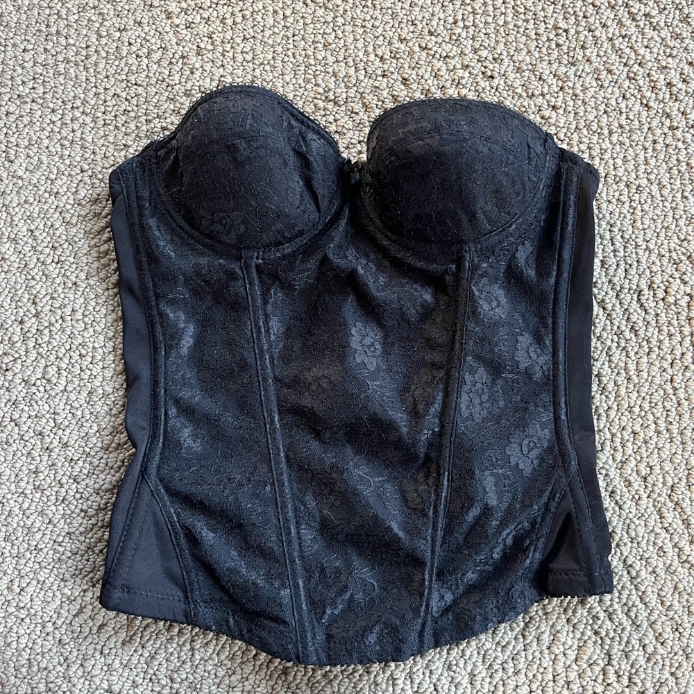 Vintage lace bustier  — French